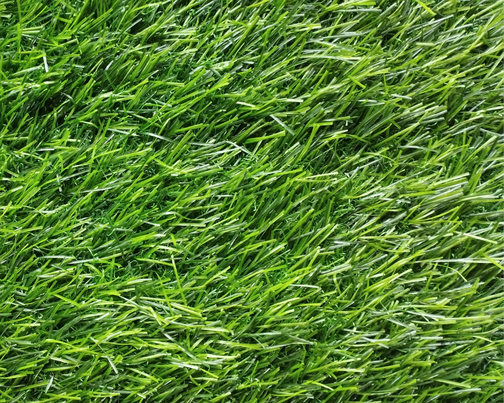 green synthetic turf